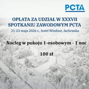 Opłata za udział w XXXVII Spotkaniu Zawodowym z noclegiem w pokoju 1-osobowym - 1 noc