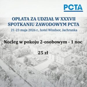 Opłata za udział w XXXVII Spotkaniu Zawodowym z noclegiem w pokoju 2-osobowym - 1 noc